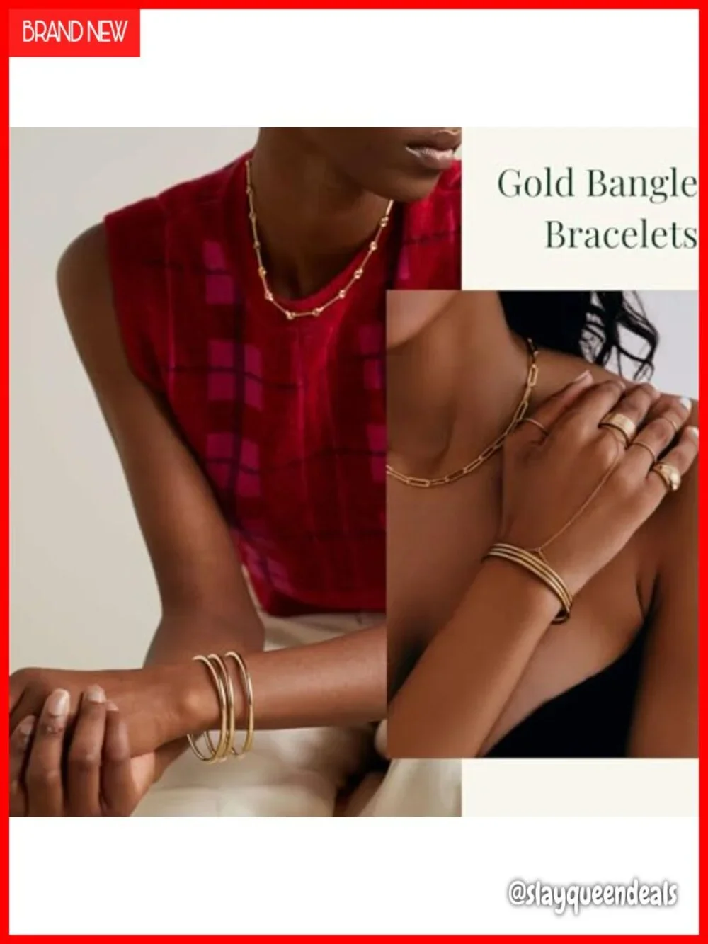 3mm 14K Gold Plated Stainless Steel Bangle Bracelet Women Stackable Thin Round
